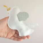 sachet à dragées colombe pour baptême, communion, naissance