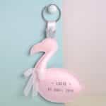 porte-clés animaux faire-part original flamant rose