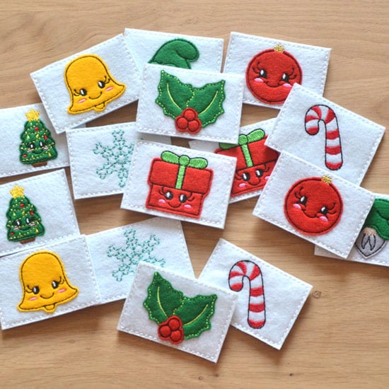 jeu memory brodé thème noël