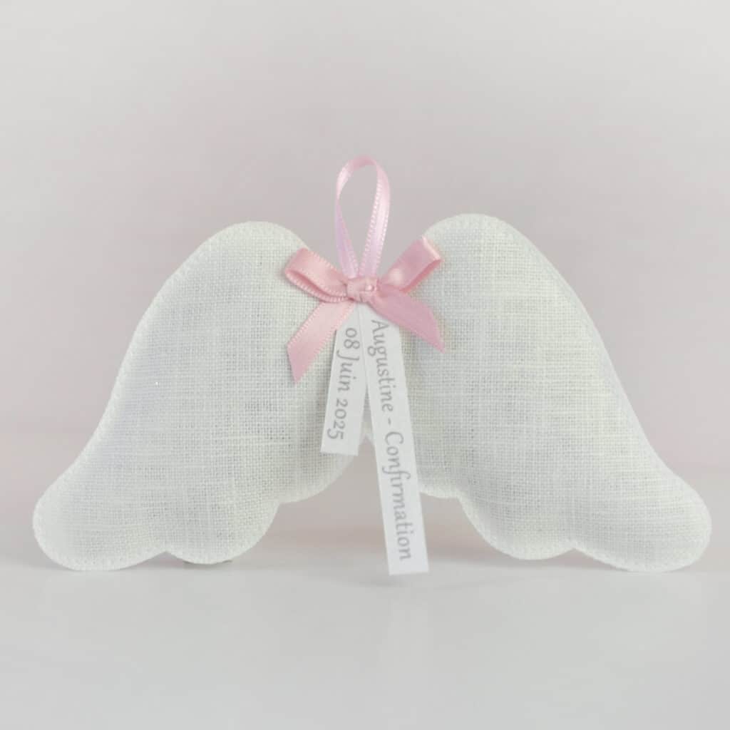 sachet lavande ailes cadeau invités baptême