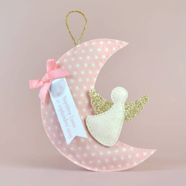 sachet de lavande lune et ange cadeau invité