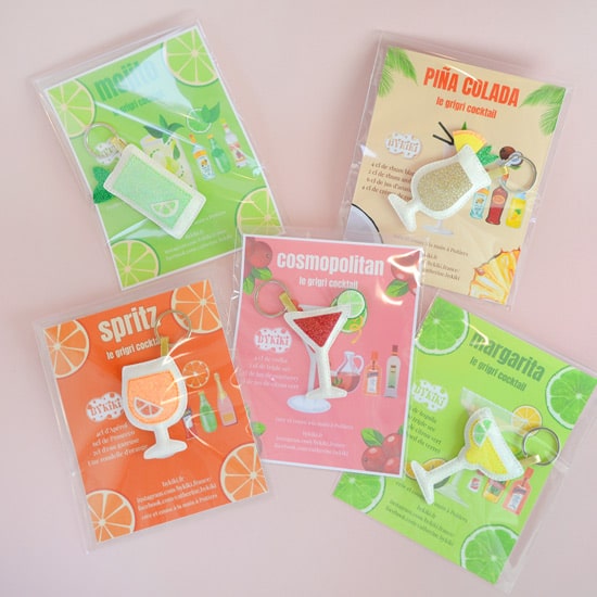 collection goodies porte-clés cocktails