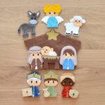 crèche de Noël marionnettes de doigts