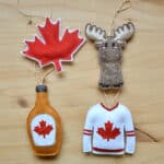 décorations de Noël personnalisées thème canada